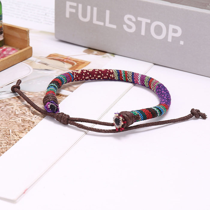 Wholesale Boho Ethnic Braided Bracelet JDC-BT-PK024