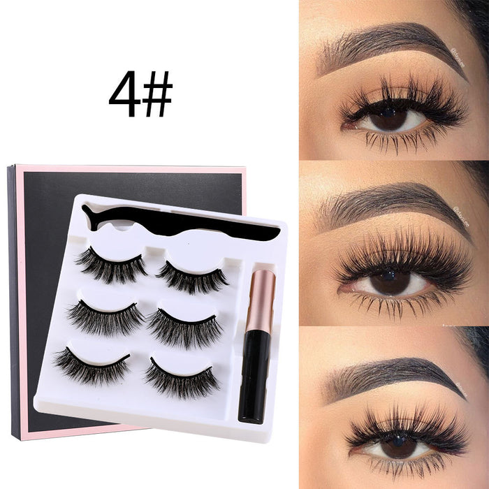 Jewelry WholesaleWholesale magnet false eyelashes three pairs self-adhesive eyeliner set JDC-EY-XuQ006 Eyelashes 徐芹 %variant_option1% %variant_option2% %variant_option3%  Factory Price JoyasDeChina Joyas De China