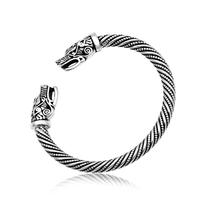 Wholesale European and American Retro Nordic Faucet Men's Open Bracelet JDC-BT-ChenR001