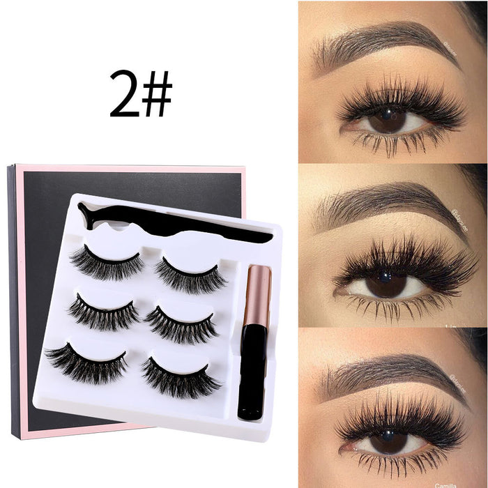 Jewelry WholesaleWholesale magnet false eyelashes three pairs self-adhesive eyeliner set JDC-EY-XuQ006 Eyelashes 徐芹 %variant_option1% %variant_option2% %variant_option3%  Factory Price JoyasDeChina Joyas De China