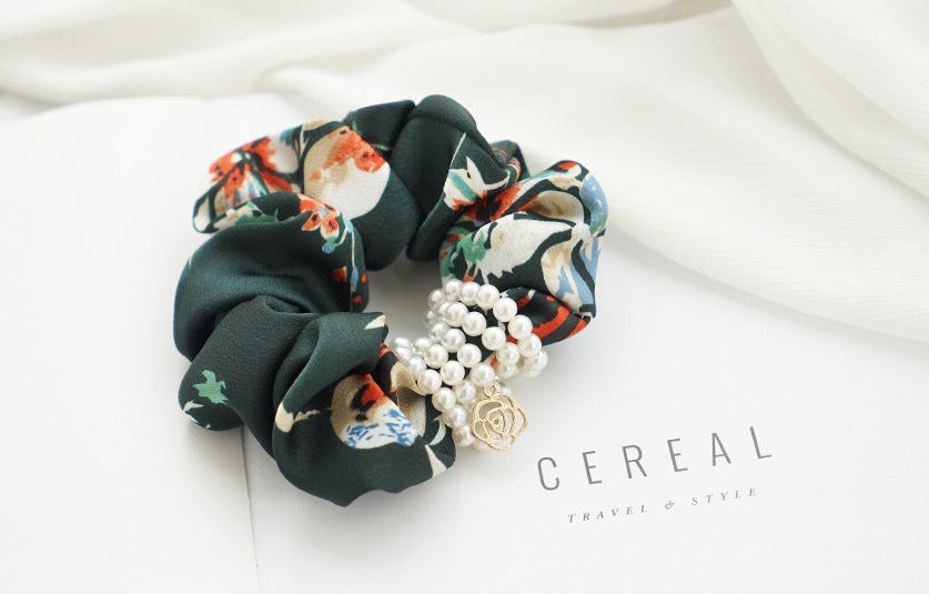 Jewelry WholesaleWholesale Fashion Floral Fabric Hair Bands JDC-HS-Youp003 Hair Scrunchies 有派 %variant_option1% %variant_option2% %variant_option3%  Factory Price JoyasDeChina Joyas De China