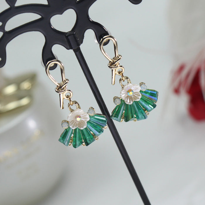 Wholesale blue 925 silver needle Earrings JDC-ES-jinghy002