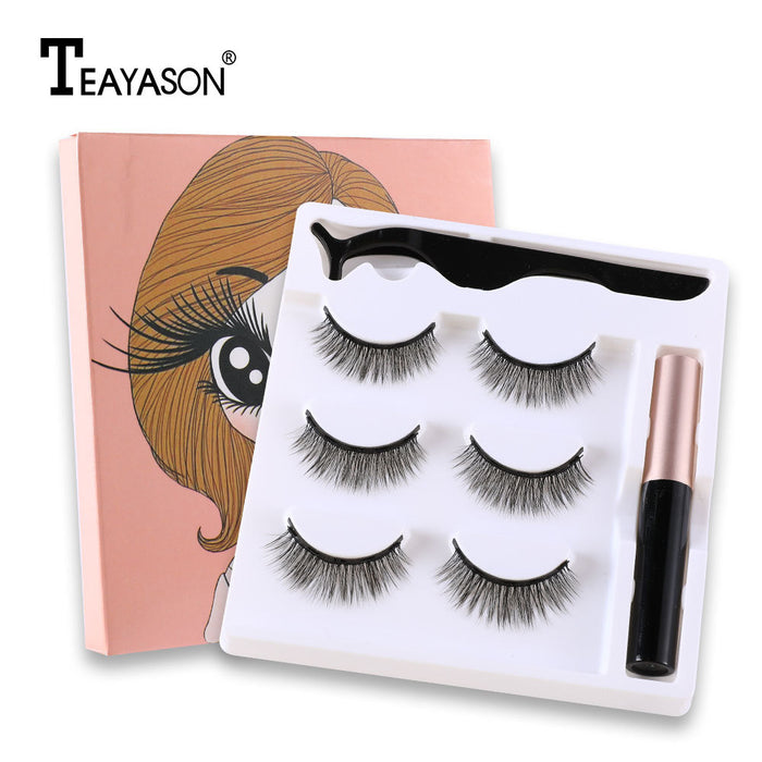 Jewelry WholesaleWholesale magnetic eyeliner absorbent stone gel-free eyelash natural set JDC-EY-XuQ005 Eyelashes 徐芹 %variant_option1% %variant_option2% %variant_option3%  Factory Price JoyasDeChina Joyas De China