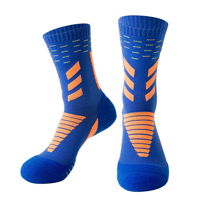 Wholesale sports socks elite socks basketball socks breathable sweat-absorbing mid tube socks JDC-SK-ManP006