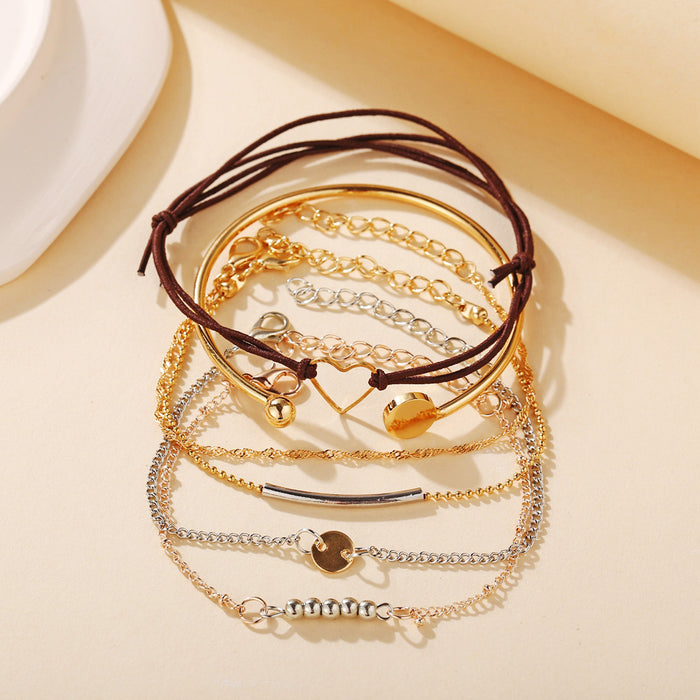 Jewelry WholesaleWholesale 5 hollow out love Bead Bracelet JDC-BT-F911 Bracelet 韩之尚 %variant_option1% %variant_option2% %variant_option3%  Factory Price JoyasDeChina Joyas De China