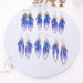 Jewelry WholesaleWholesale S925 sterling silver cicada wing wing gradient color butterfly earrings JDC-ES-XuanY002 Earrings 宣妍 %variant_option1% %variant_option2% %variant_option3%  Factory Price JoyasDeChina Joyas De China