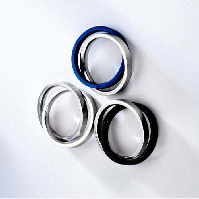 Jewelry WholesaleWholesale Decompression Rotating Titanium Steel Couple Rings JDC-RS-JiYu003 Rings 翼语 %variant_option1% %variant_option2% %variant_option3%  Factory Price JoyasDeChina Joyas De China