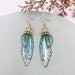 Jewelry WholesaleWholesale S925 sterling silver cicada wing wing gradient color butterfly earrings JDC-ES-XuanY002 Earrings 宣妍 %variant_option1% %variant_option2% %variant_option3%  Factory Price JoyasDeChina Joyas De China