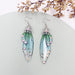 Jewelry WholesaleWholesale S925 sterling silver cicada wing wing gradient color butterfly earrings JDC-ES-XuanY002 Earrings 宣妍 %variant_option1% %variant_option2% %variant_option3%  Factory Price JoyasDeChina Joyas De China