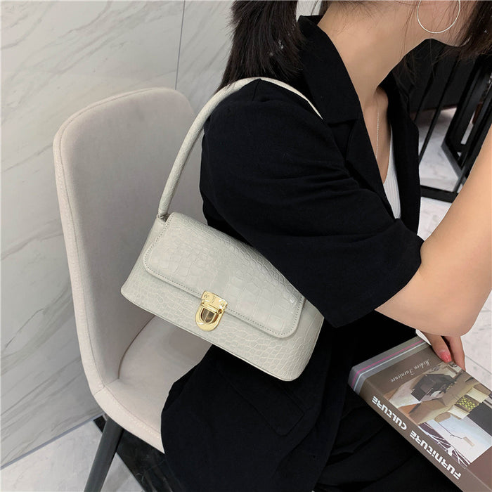 Wholesale Handbag PU Stone Pattern Fashion Shoulder Bag Underarm Bag JDC-HB-AYF004