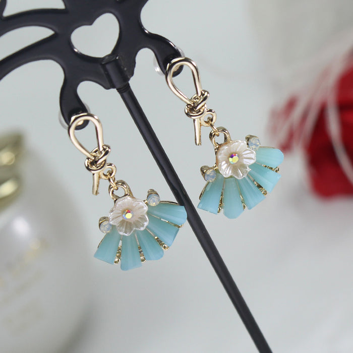 Wholesale blue 925 silver needle Earrings JDC-ES-jinghy002