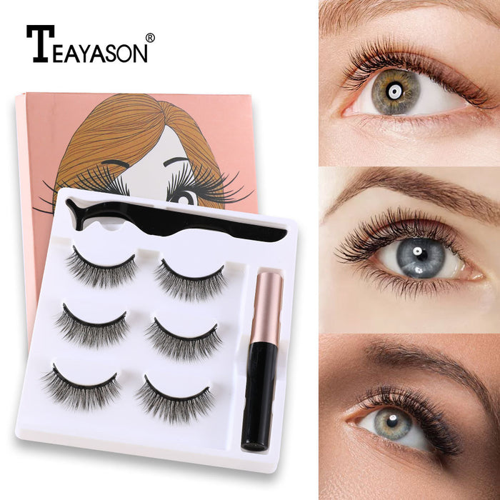 Jewelry WholesaleWholesale magnetic eyeliner absorbent stone gel-free eyelash natural set JDC-EY-XuQ005 Eyelashes 徐芹 %variant_option1% %variant_option2% %variant_option3%  Factory Price JoyasDeChina Joyas De China