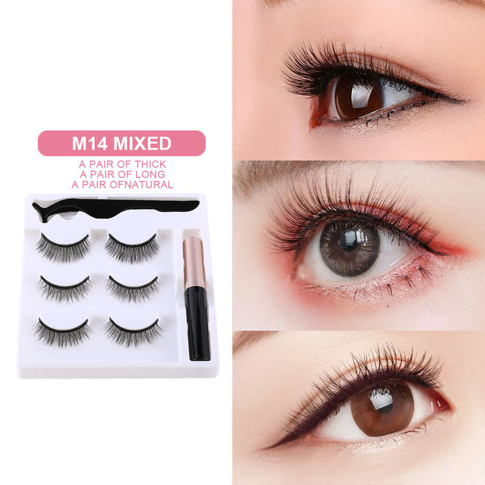 Jewelry WholesaleWholesale magnetic eyeliner absorbent stone gel-free eyelash natural set JDC-EY-XuQ005 Eyelashes 徐芹 %variant_option1% %variant_option2% %variant_option3%  Factory Price JoyasDeChina Joyas De China