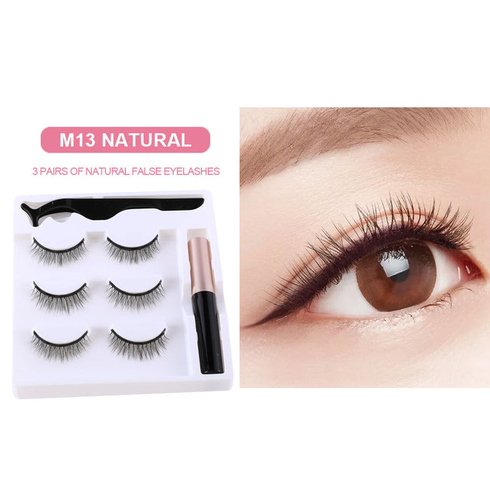 Jewelry WholesaleWholesale magnetic eyeliner absorbent stone gel-free eyelash natural set JDC-EY-XuQ005 Eyelashes 徐芹 %variant_option1% %variant_option2% %variant_option3%  Factory Price JoyasDeChina Joyas De China