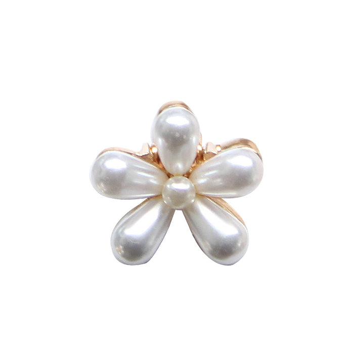 Wholesale Hair Clips Alloy Vintage Pearl Daisy Flower JDC-HC-FSE004