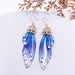 Jewelry WholesaleWholesale S925 sterling silver cicada wing wing gradient color butterfly earrings JDC-ES-XuanY002 Earrings 宣妍 %variant_option1% %variant_option2% %variant_option3%  Factory Price JoyasDeChina Joyas De China