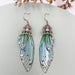 Jewelry WholesaleWholesale S925 sterling silver cicada wing wing gradient color butterfly earrings JDC-ES-XuanY002 Earrings 宣妍 %variant_option1% %variant_option2% %variant_option3%  Factory Price JoyasDeChina Joyas De China