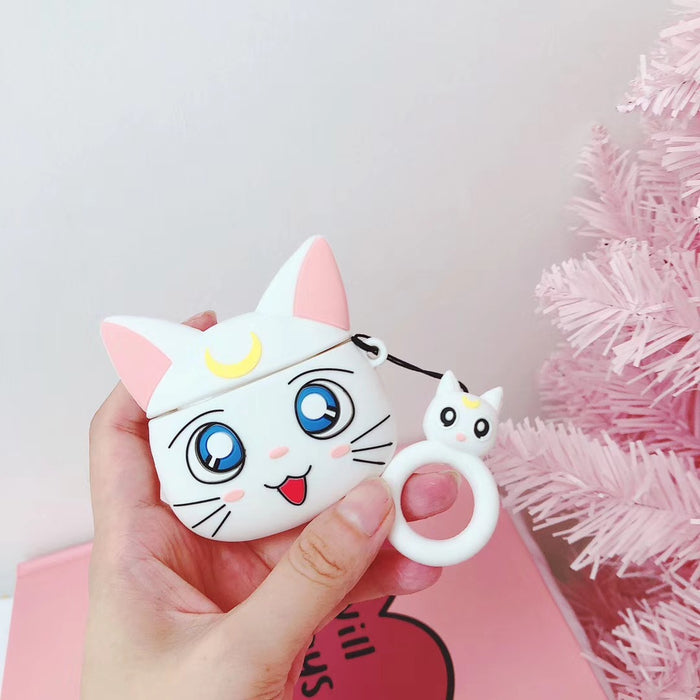 Wholesale Headphone Shell TPU Cute Cartoon Cat Protective Case (M) JDC-EPC-TSSR007