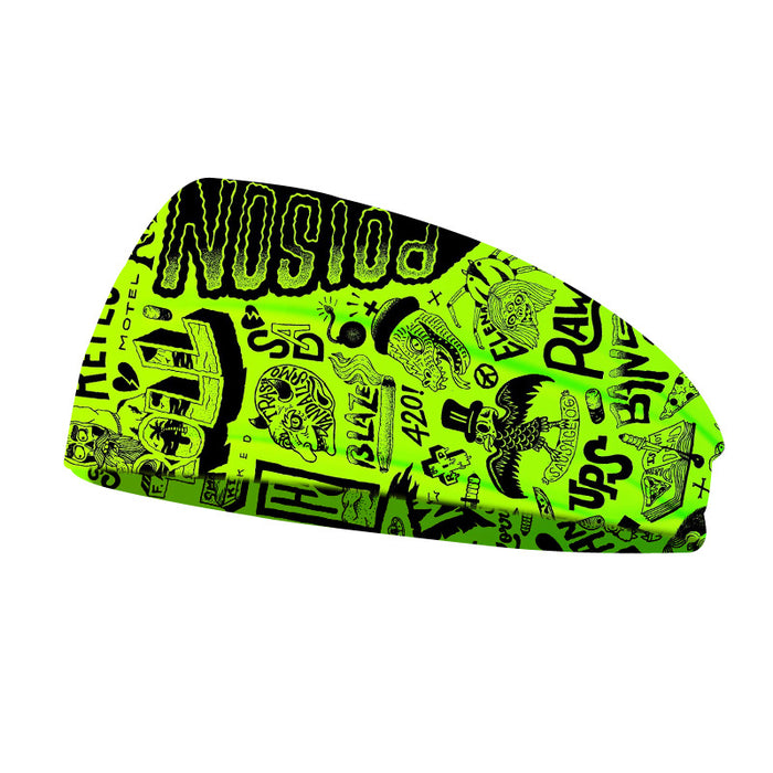 Wholesale Headband Polyester Spandex Sports Printed Men's Outdoor JDC-HD-KuS003