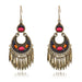 Jewelry WholesaleWholesale crystal vintage gold tassel earrings JDC-ES-HH008 Earrings 汉虹 %variant_option1% %variant_option2% %variant_option3%  Factory Price JoyasDeChina Joyas De China