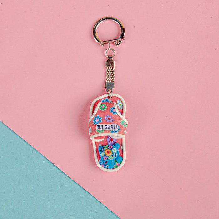 Jewelry WholesaleWholesale Plastic Mini Slippers Keychain MOQ≥2 JDC-KC-YDa001 Keychains 颐达 %variant_option1% %variant_option2% %variant_option3%  Factory Price JoyasDeChina Joyas De China