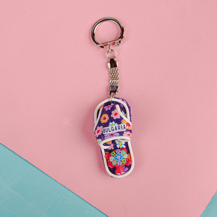 Jewelry WholesaleWholesale Plastic Mini Slippers Keychain MOQ≥2 JDC-KC-YDa001 Keychains 颐达 %variant_option1% %variant_option2% %variant_option3%  Factory Price JoyasDeChina Joyas De China