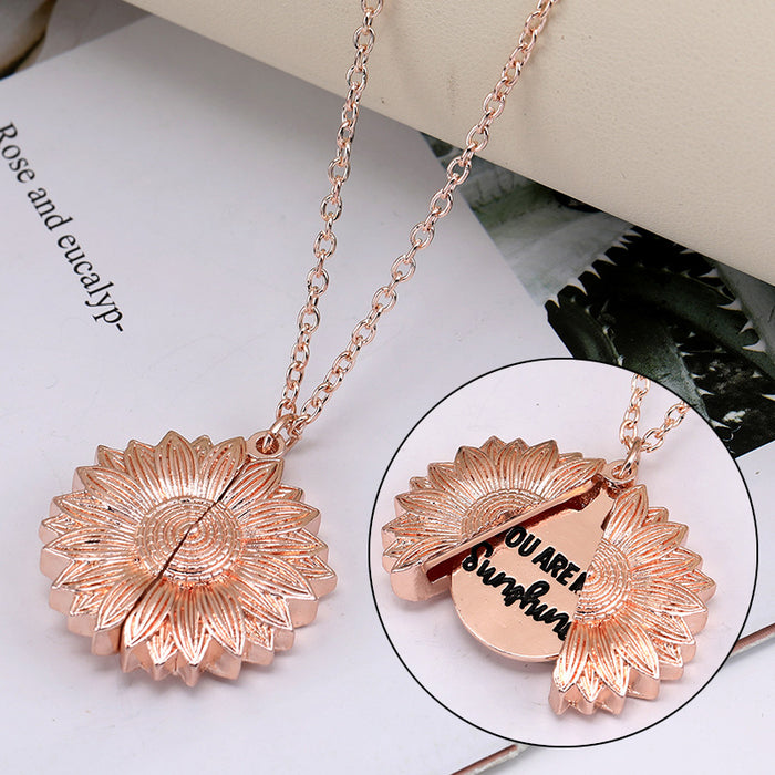 Jewelry WholesaleWholesale hipster hip hop sunflower alloy necklace JDC-NE-Jiaow012 Necklaces 娇婉 %variant_option1% %variant_option2% %variant_option3%  Factory Price JoyasDeChina Joyas De China