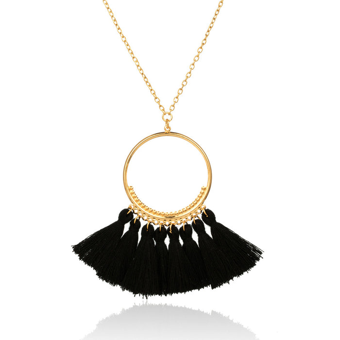 Jewelry WholesaleWholesale vacation wind natural shell tassel alloy necklace JDC-NE-KJ208 Necklaces 坤杰 %variant_option1% %variant_option2% %variant_option3%  Factory Price JoyasDeChina Joyas De China