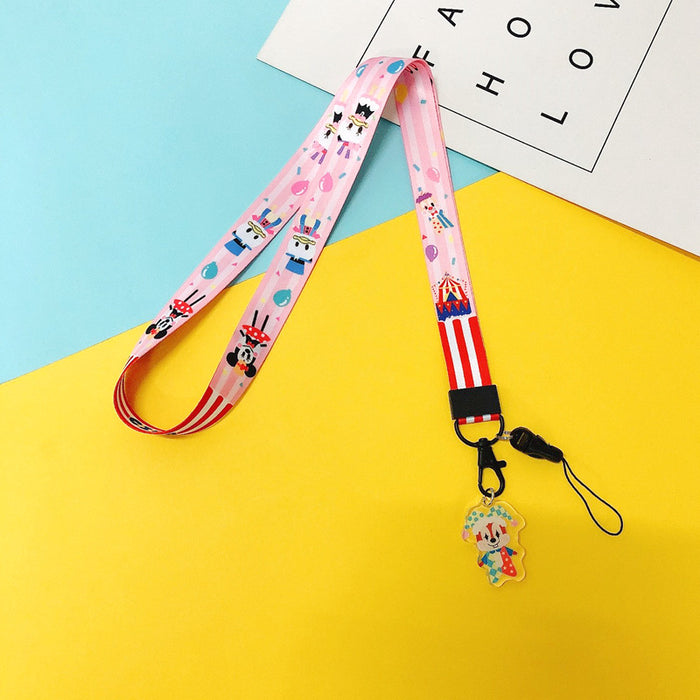 Wholesale creative detachable key lanyard anti-lost lanyard couple JDC-KC-Gongze001