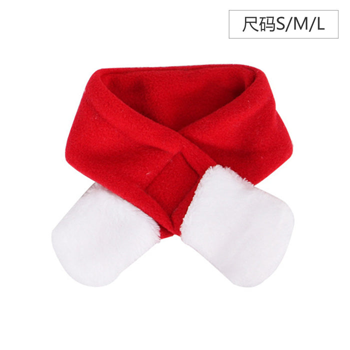 Wholesale Pet Decorations Coral Fleece Cotton Hat Headwear Scarf Cape Christmas MOQ≥2 JDC-PD-Miaodi002