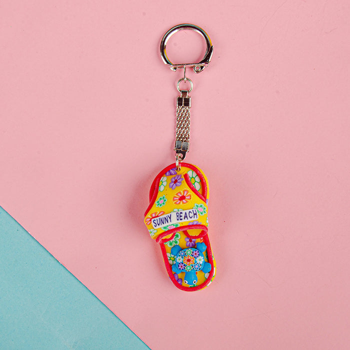 Jewelry WholesaleWholesale Plastic Mini Slippers Keychain MOQ≥2 JDC-KC-YDa001 Keychains 颐达 %variant_option1% %variant_option2% %variant_option3%  Factory Price JoyasDeChina Joyas De China