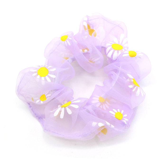 Wholesale large intestine ring hair ring gauze fresh and simple headwear JDC-HS-Manda001