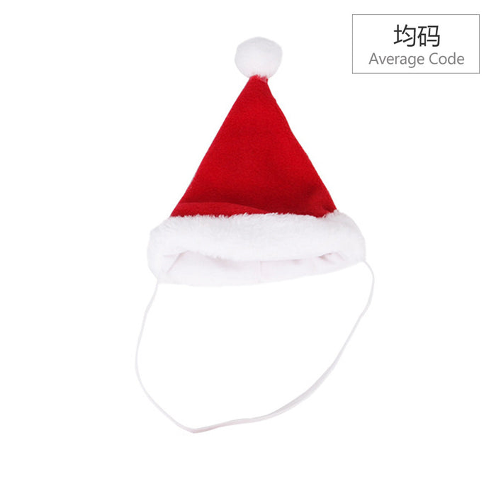 Wholesale Pet Decorations Coral Fleece Cotton Hat Headwear Scarf Cape Christmas MOQ≥2 JDC-PD-Miaodi002