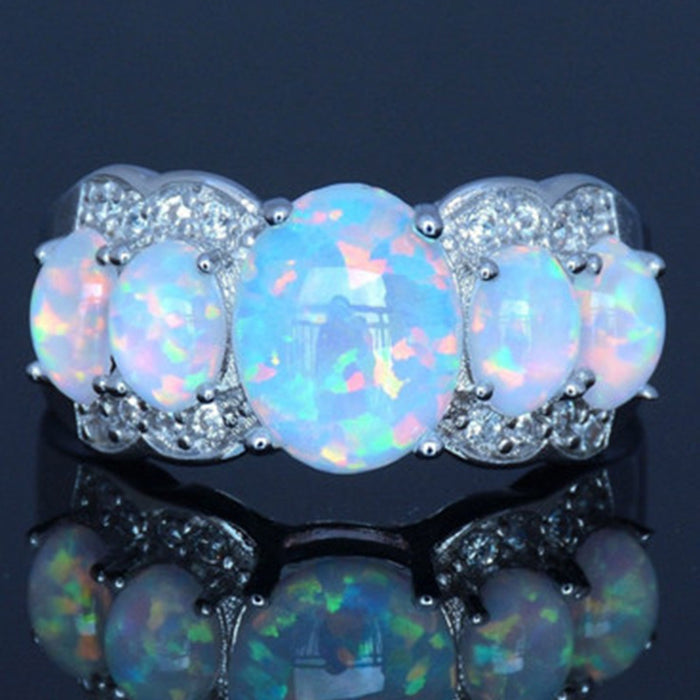 Wholesale Opal Metal Rings JDC-RS-ChenR045