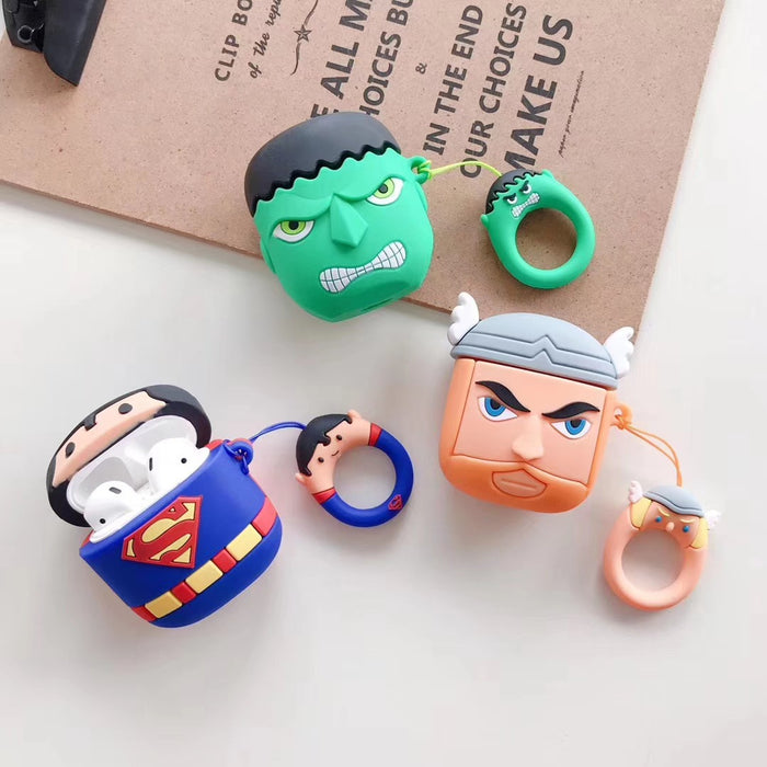 Wholesale Headphone Case Silicone Cute Cartoon Protective Case Airpods1/2 (M) JDC-EPC-TSSR005