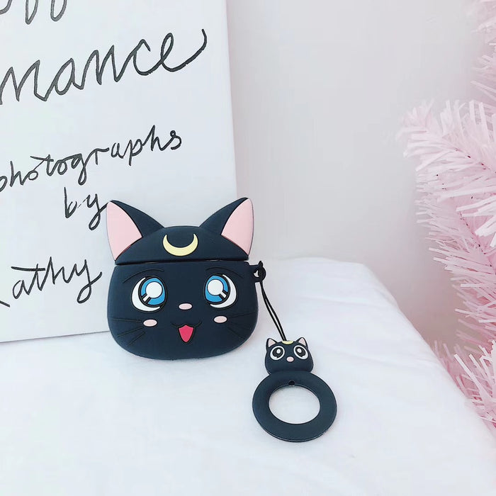 Wholesale Headphone Shell TPU Cute Cartoon Cat Protective Case (M) JDC-EPC-TSSR007