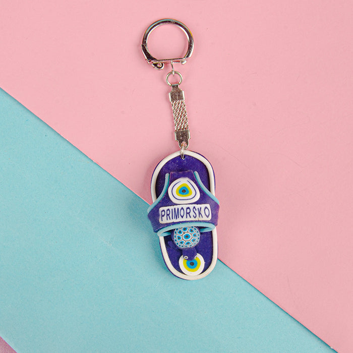 Jewelry WholesaleWholesale Plastic Mini Slippers Keychain MOQ≥2 JDC-KC-YDa001 Keychains 颐达 %variant_option1% %variant_option2% %variant_option3%  Factory Price JoyasDeChina Joyas De China