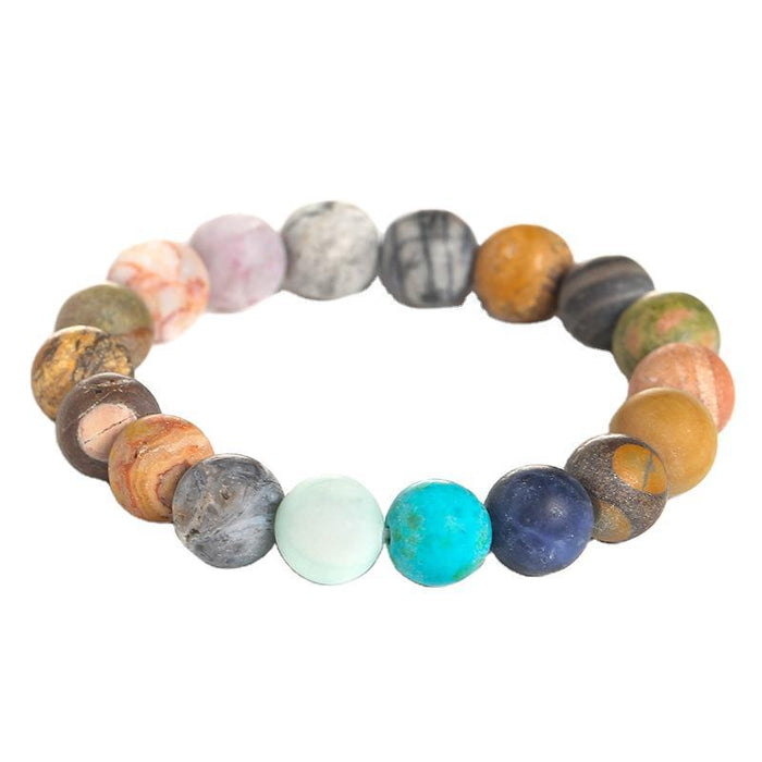 Wholesale Starry Bracelet Matte Mixed Color Cosmic Planet MOQ≥2 JDC-BT-JingD001