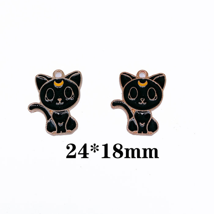 Wholesale Cartoon Enamel Alloy Bracelet Charms Accessories (M) MOQ≥10 JDC-CS-LingM009