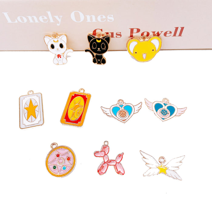 Wholesale Cartoon Enamel Alloy Bracelet Charms Accessories (M) MOQ≥10 JDC-CS-LingM009