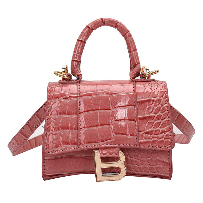 Wholesale PU Bright Leather Crocodile Pattern Shoulder Bag(F) JDC-SD-Bengda002