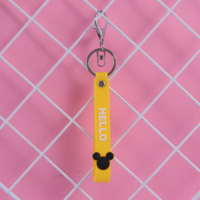 Jewelry WholesaleWholesale pvc soft glue long strip lanyard keychain (M) JDC-KC-JiK007 Keychains 吉阔 %variant_option1% %variant_option2% %variant_option3%  Factory Price JoyasDeChina Joyas De China