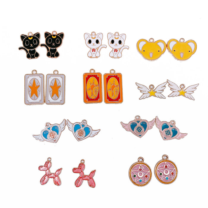 Wholesale Cartoon Enamel Alloy Bracelet Charms Accessories (M) MOQ≥10 JDC-CS-LingM009