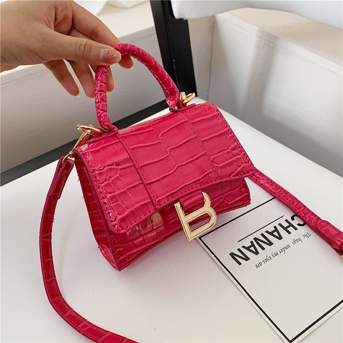 Wholesale PU Bright Leather Crocodile Pattern Shoulder Bag(F) JDC-SD-Bengda002