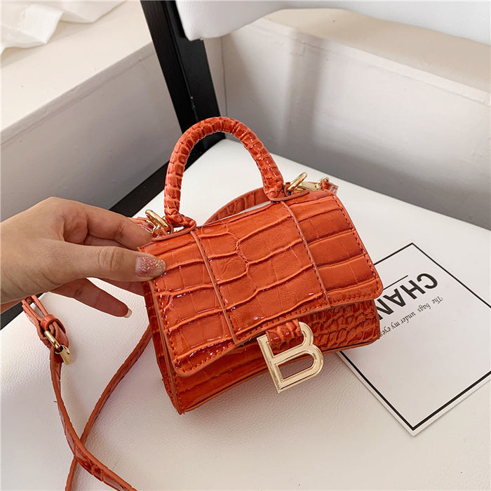 Wholesale PU Bright Leather Crocodile Pattern Shoulder Bag(F) JDC-SD-Bengda002