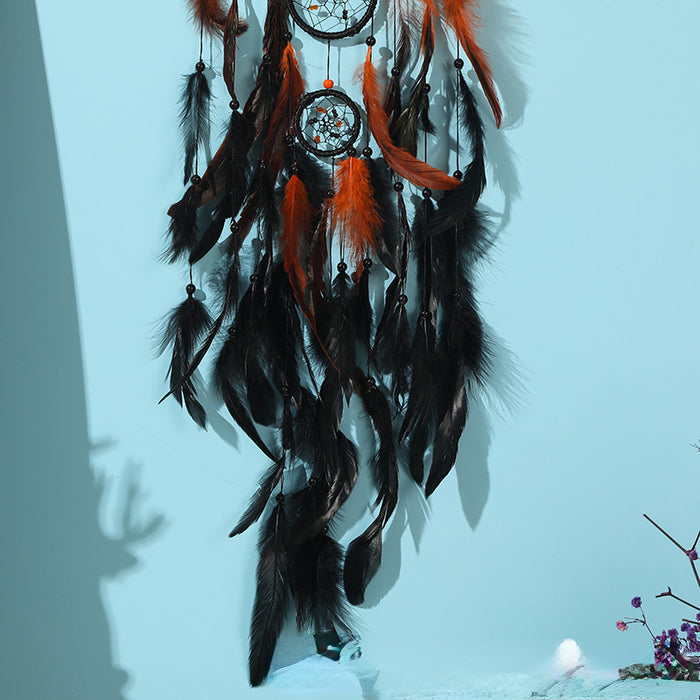 Wholesale Feather Wind Chimes Cross-border Hot Sale Dreamcatcher MOQ≥2 JDC-DC-YXuan008