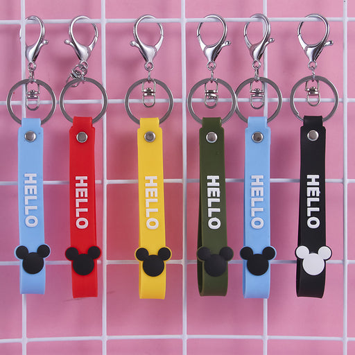 Jewelry WholesaleWholesale pvc soft glue long strip lanyard keychain (M) JDC-KC-JiK007 Keychains 吉阔 %variant_option1% %variant_option2% %variant_option3%  Factory Price JoyasDeChina Joyas De China