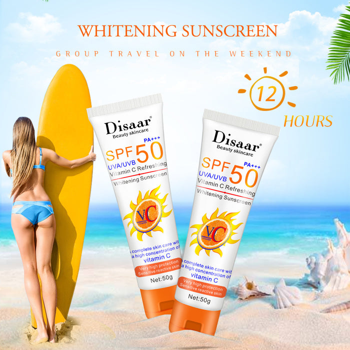 Jewelry WholesaleWholesale Vitamin C Body Moisturizing UV Protection Physical Sunscreen MOQ≥3 JDC-SC-HaiS003 Sunscreen 海昇 %variant_option1% %variant_option2% %variant_option3%  Factory Price JoyasDeChina Joyas De China