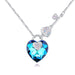 Jewelry WholesaleWholesale Ladies Key Heart Shape Color Crystal Pendant Necklace JDC-NE-JYS003 necklaces 静夜思 %variant_option1% %variant_option2% %variant_option3%  Factory Price JoyasDeChina Joyas De China