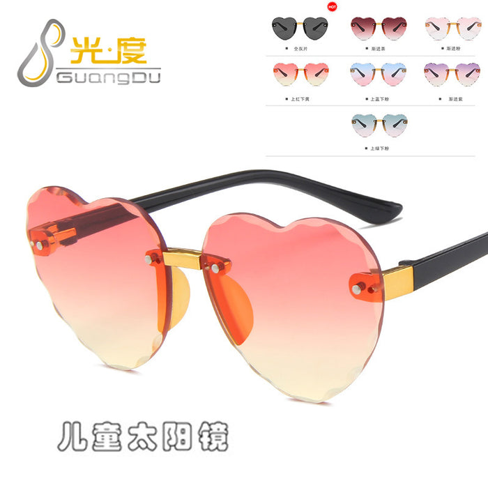 Jewelry WholesaleWholesale Children's Heart Sunshade Sunglasses JDC-SG-GuangD010 Sunglasses 光度 %variant_option1% %variant_option2% %variant_option3%  Factory Price JoyasDeChina Joyas De China